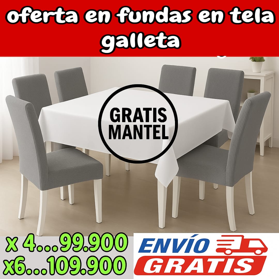 !Oferta imperdible! fundas para sillas en Tela Galleta PAGUE 4 LLEVE 6 + centro de mesa ⭐️⭐️⭐️⭐️⭐️5/5