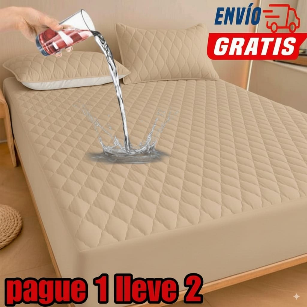 PROMO 2X1 EN CUBRE COLCHÓN + 4 fundas para almohada ⭐⭐⭐⭐⭐5/5