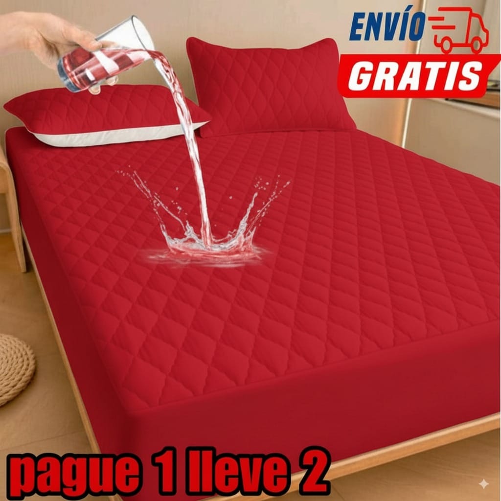 PROMO 2X1 EN CUBRE COLCHÓN + 4 fundas para almohada ⭐⭐⭐⭐⭐5/5