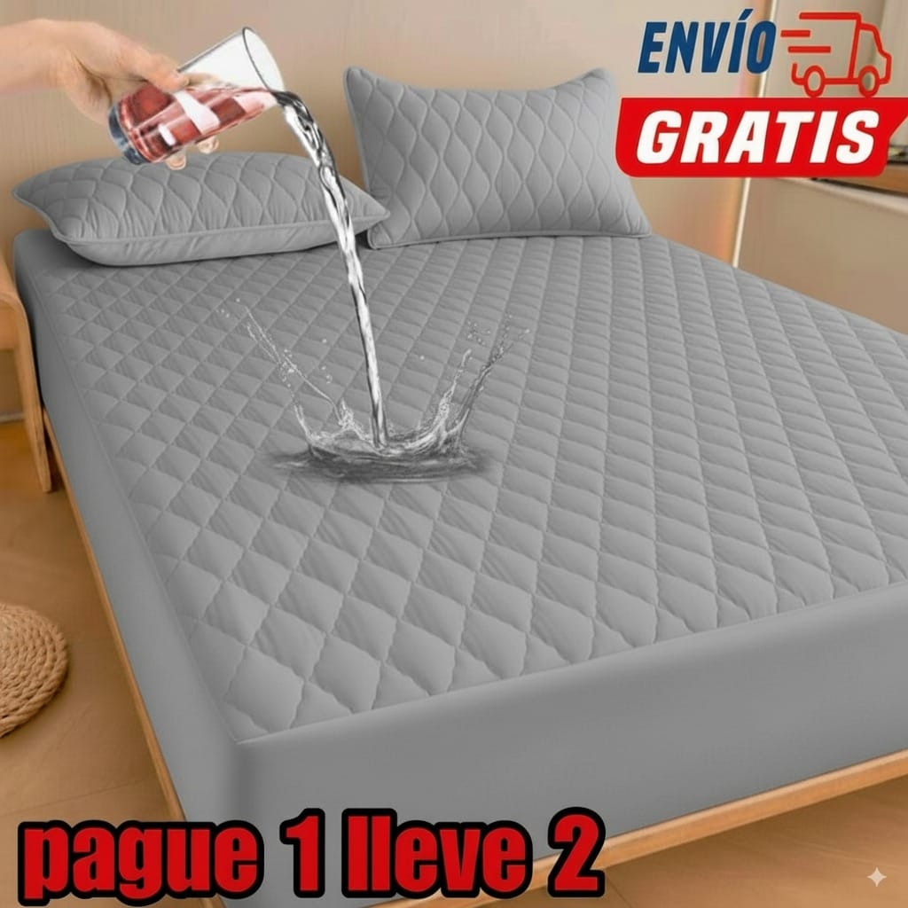 PROMO 2X1 EN CUBRE COLCHÓN + 4 fundas para almohada ⭐⭐⭐⭐⭐5/5