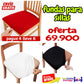 FUNDA AJUSTABLE PARA SILLAS DE COMEDOR SIN ESPALDAR⭐️⭐️⭐️⭐️⭐️5/5