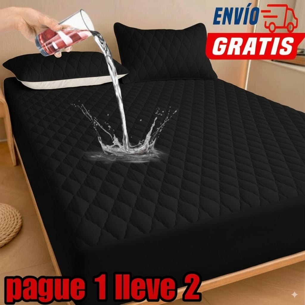 PROMO 2X1 EN CUBRE COLCHÓN + 4 fundas para almohada ⭐⭐⭐⭐⭐5/5