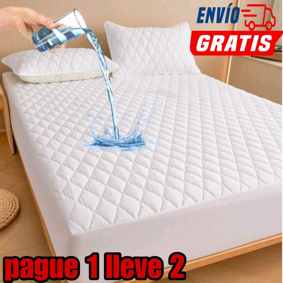 PROMO 2X1 EN CUBRE COLCHÓN + 4 fundas para almohada ⭐⭐⭐⭐⭐5/5