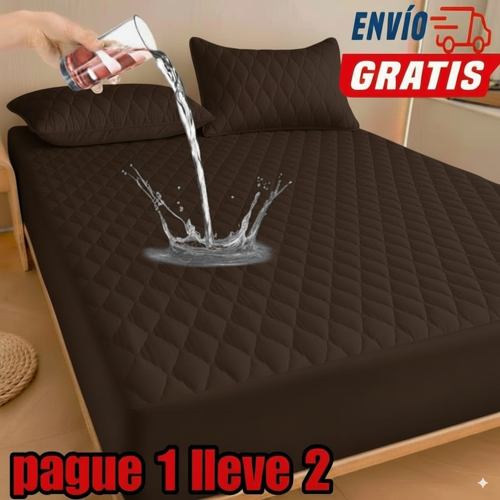PROMO 2X1 EN CUBRE COLCHÓN + 4 fundas para almohada ⭐⭐⭐⭐⭐5/5