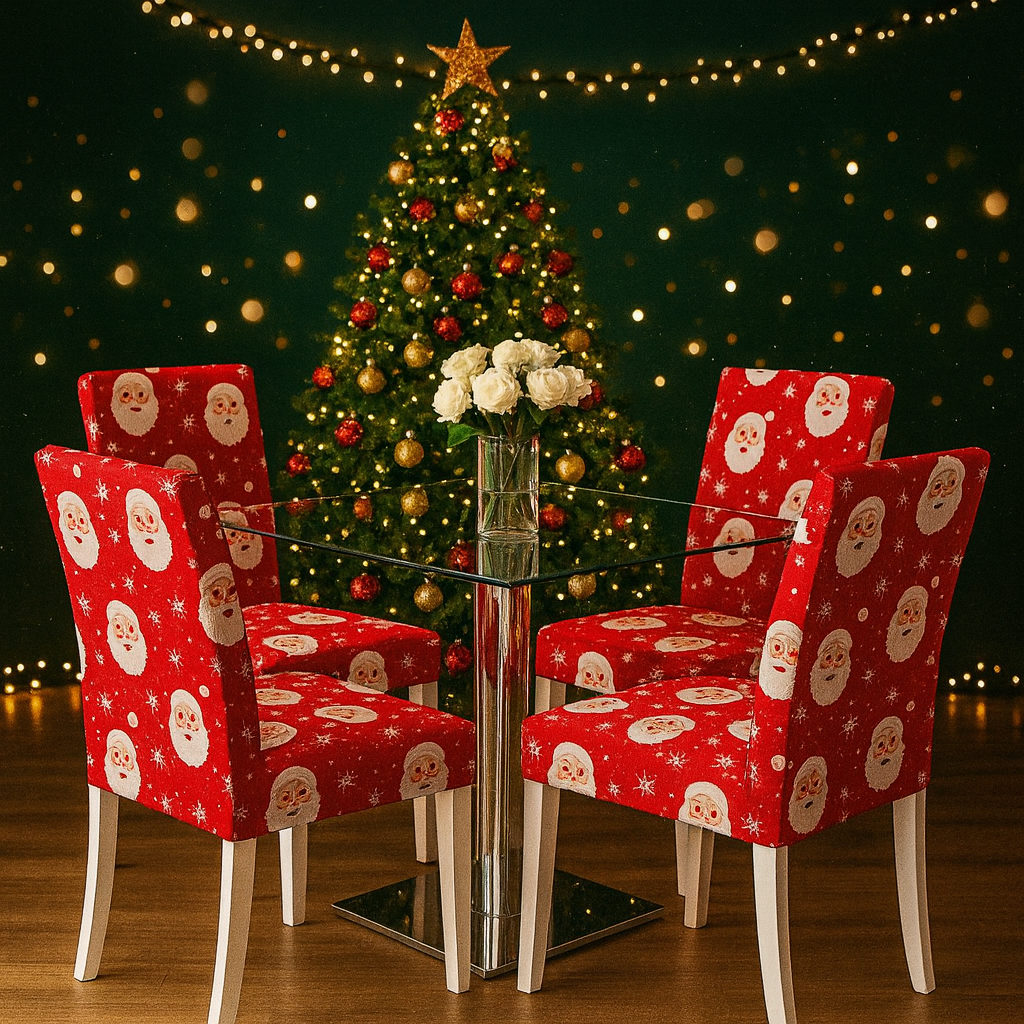 OFERTA EN FUNDAS PARA SILLAS EDICION NAVIDAD🎄🎄🦌🦌🦌