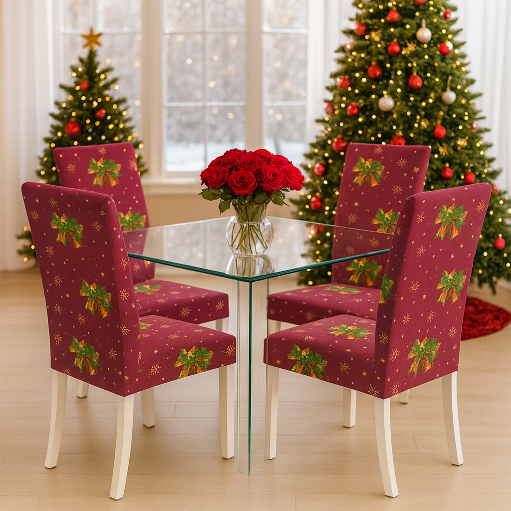 OFERTA EN FUNDAS PARA SILLAS EDICION NAVIDAD🎄🎄🦌🦌🦌