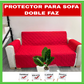 PROTECTOR PARA SOFA DOBLE FAZ REVERSIBLE 3 PUESTOS 160x180CM⭐️⭐️⭐️⭐️⭐️5/5