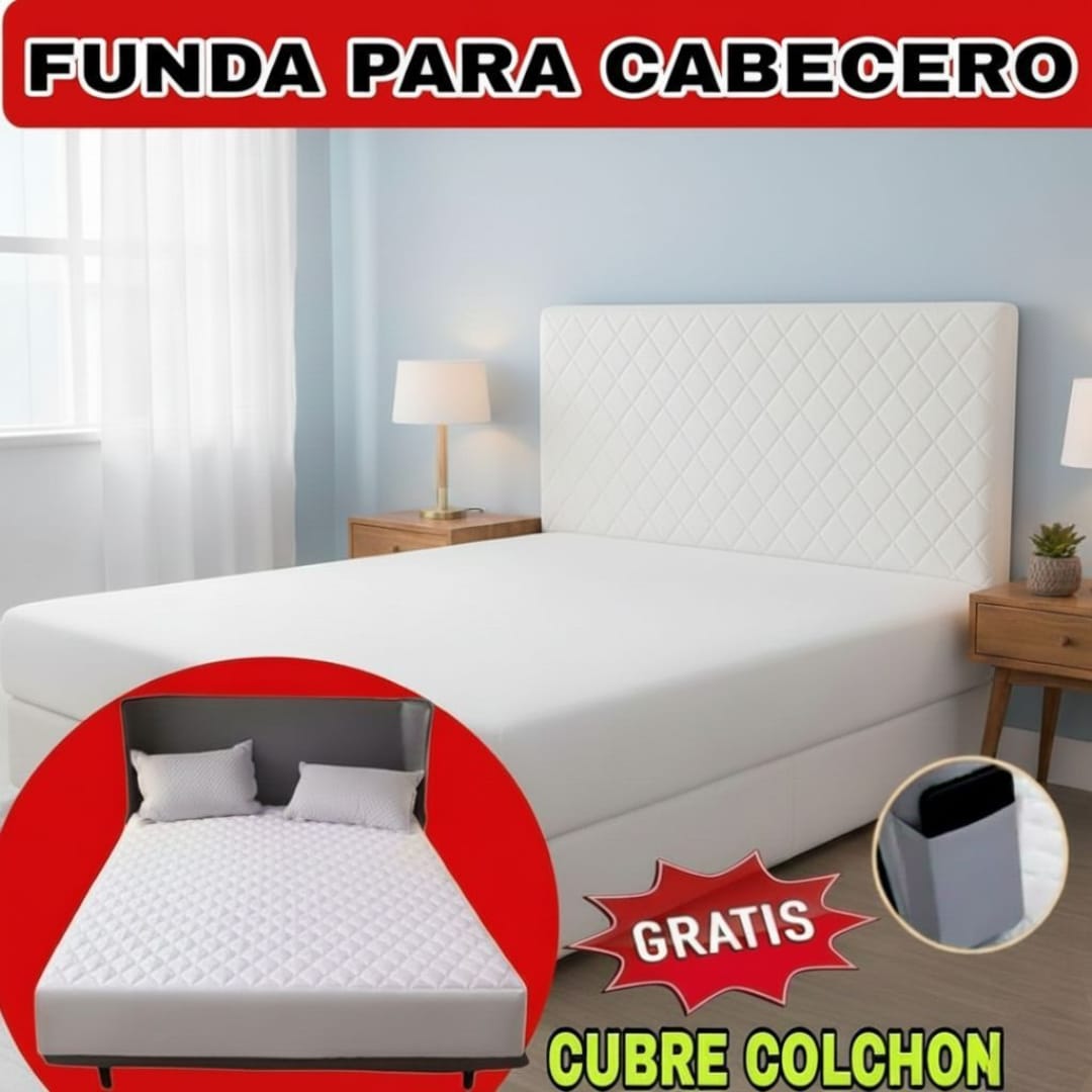 OFERTA EN FUNDA PARA CABECERO DE CAMA GRATIS CUBRE COLCHON ⭐⭐⭐⭐⭐5/5