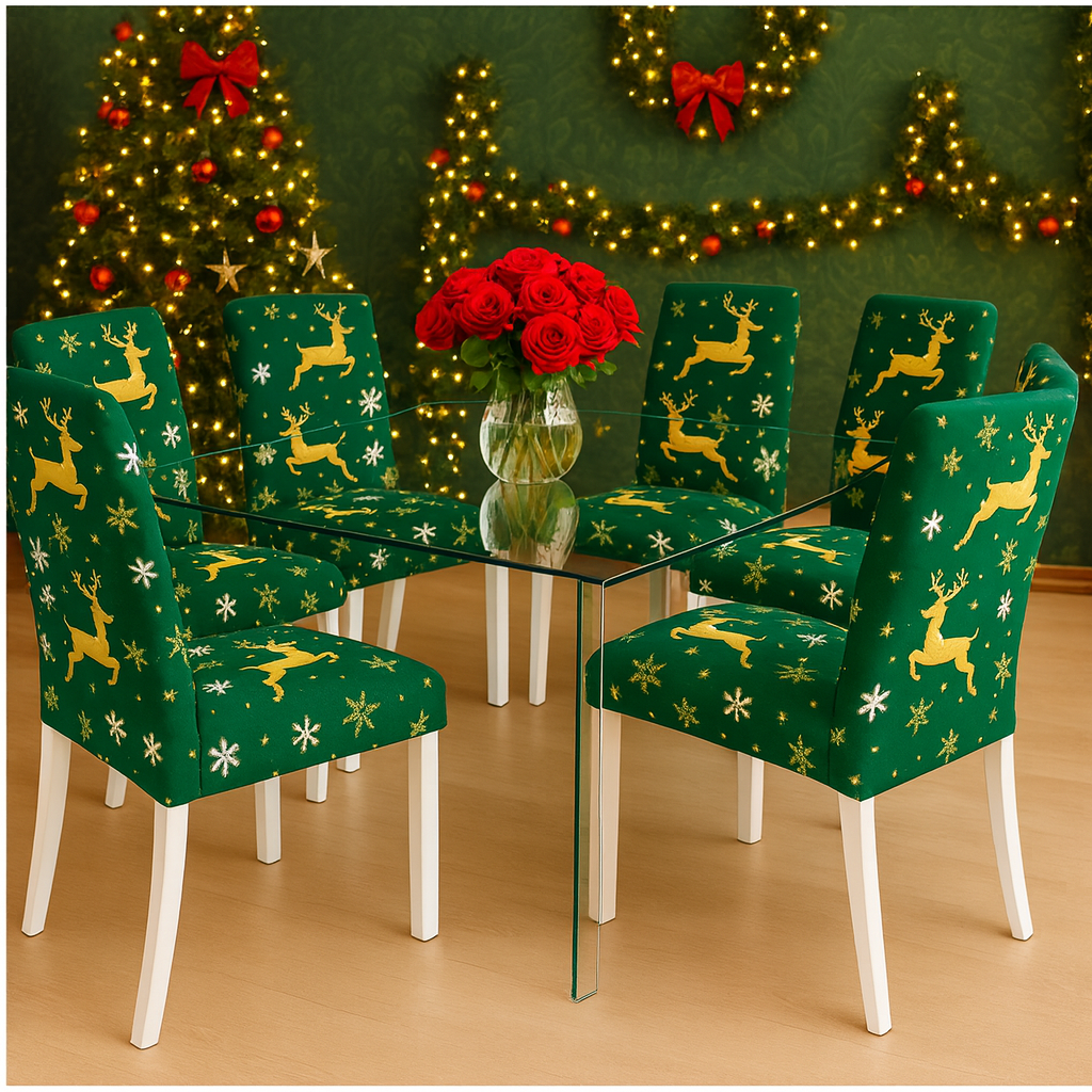 OFERTA EN FUNDAS PARA SILLAS EDICION NAVIDAD🎄🎄🦌🦌🦌