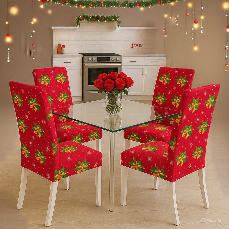 OFERTA EN FUNDAS PARA SILLAS EDICION NAVIDAD🎄🎄🦌🦌🦌