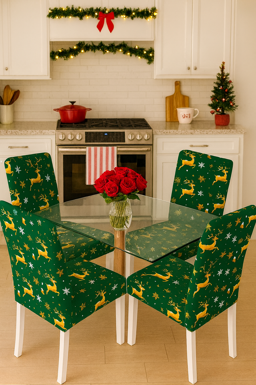 OFERTA EN FUNDAS PARA SILLAS EDICION NAVIDAD🎄🎄🦌🦌🦌